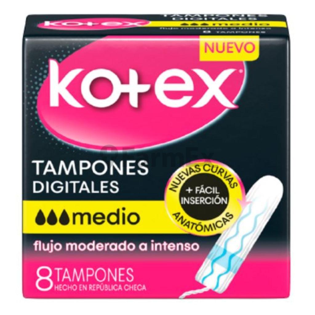 Kotex Tampón Digital Medio x 8 unidades kotex